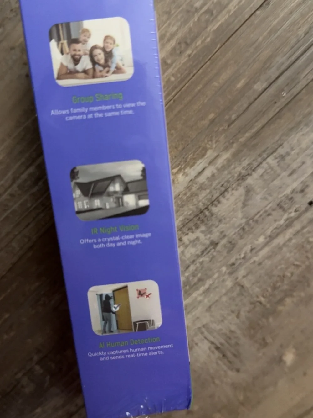 Black Doorbell Camera with 2.4GHz Wi‑Fi